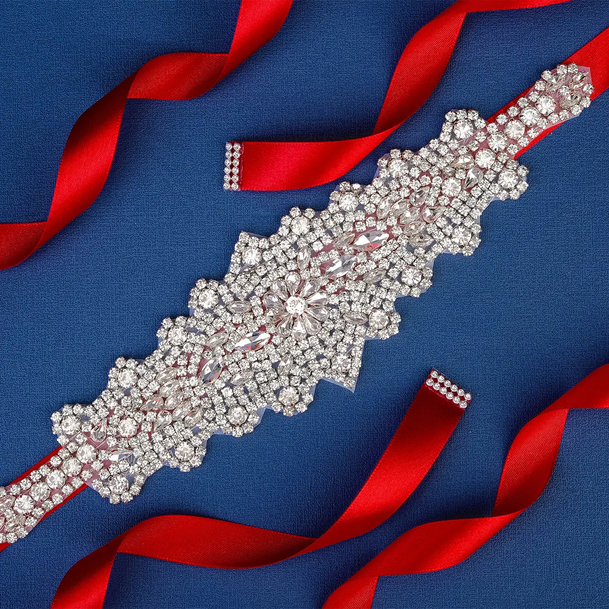 European Bridal Belt with High-Grade Rhinestone - Image 6