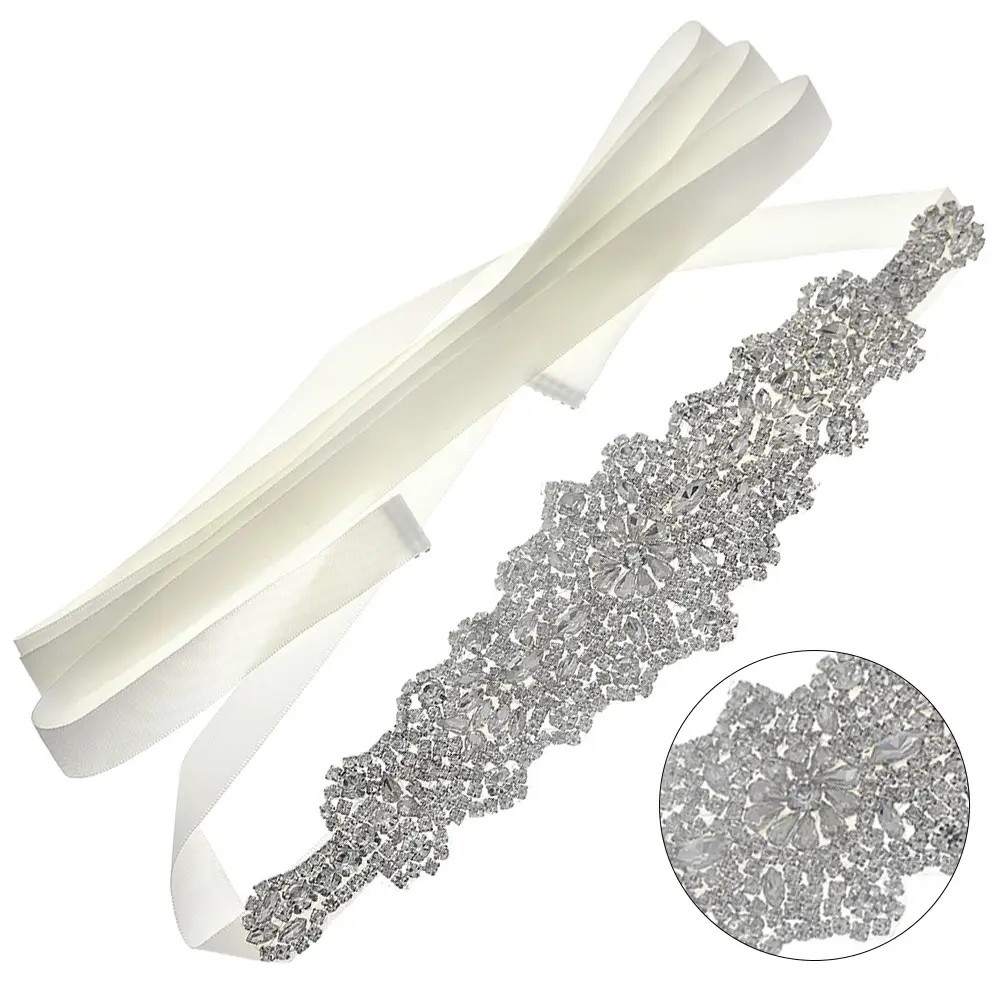 European Bridal Belt with High-Grade Rhinestone - Image 9