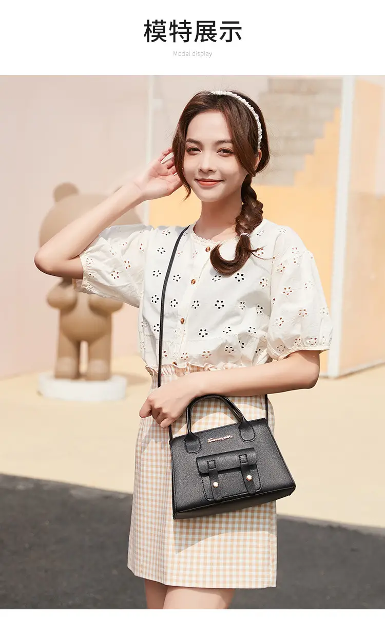 Black Korean Style Women's Shoulder Bag 2023 — feature 12