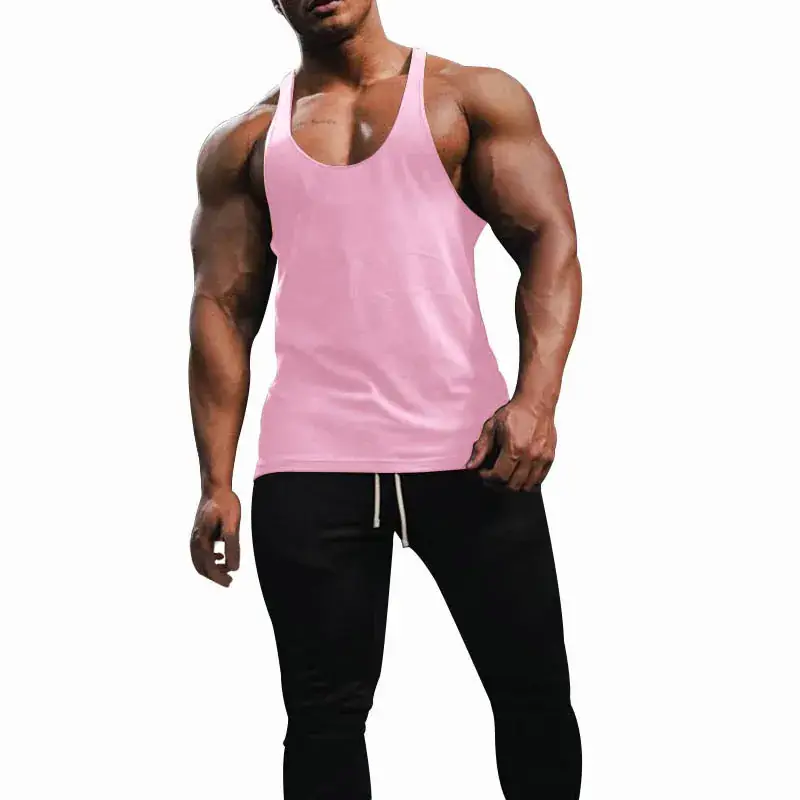 Men's Blue Slim Fit Vest Summer Fitness Wear - Image 12