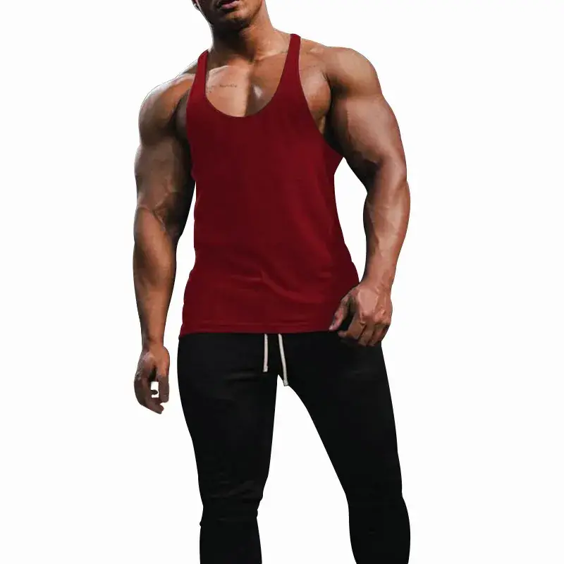 Men's Blue Slim Fit Vest Summer Fitness Wear — feature 20