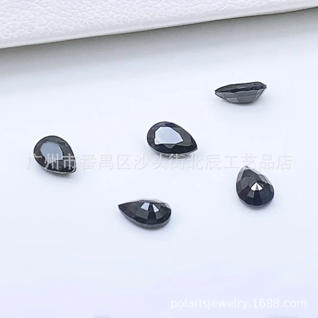Natural Black Sapphire Pear-Shaped Rings 3X5Mm - Image 4
