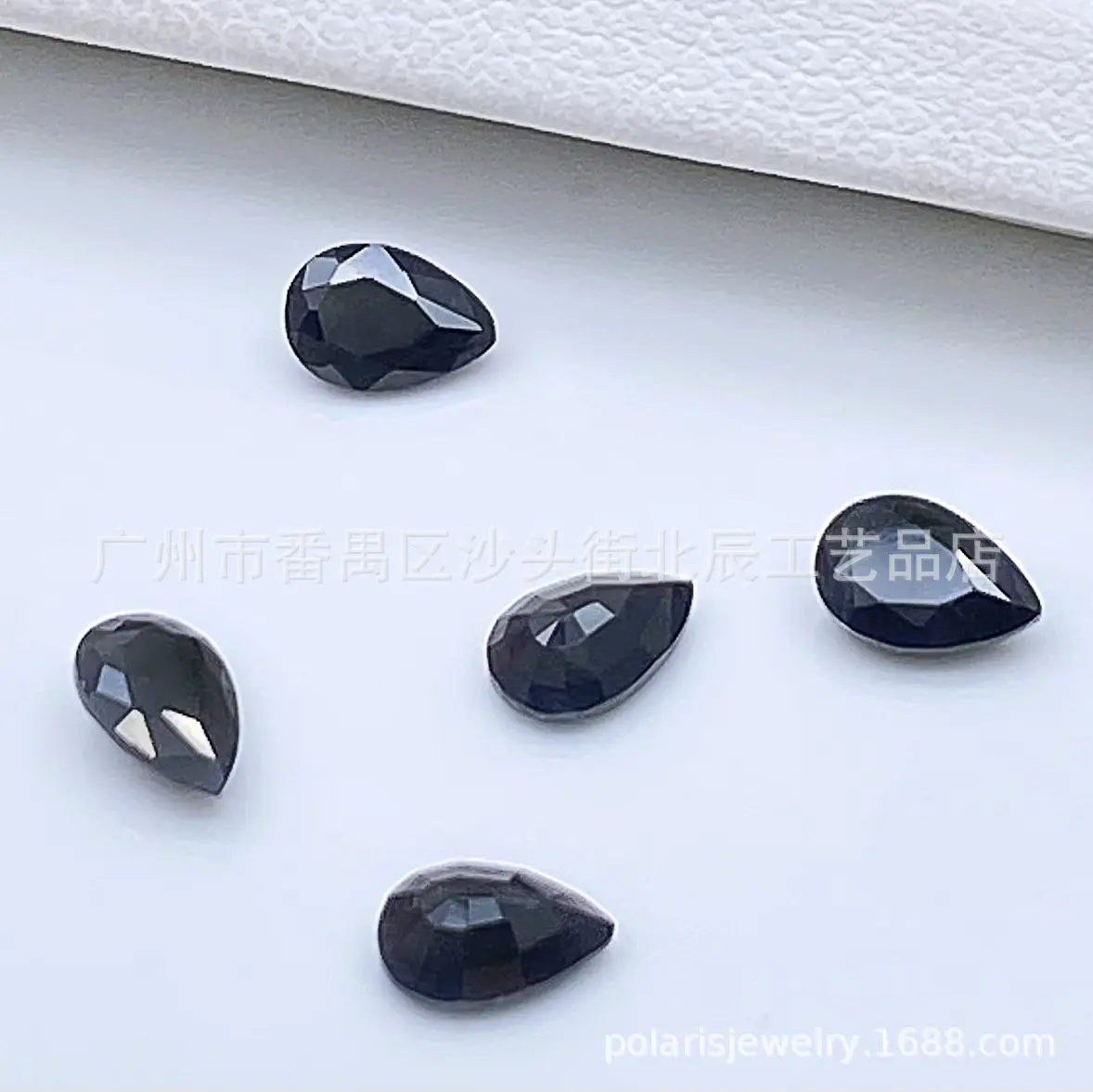 Natural Black Sapphire Pear-Shaped Rings 3X5Mm - Image 6