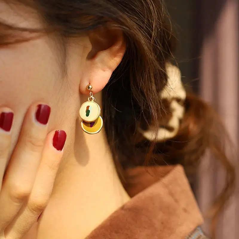 Anti-allergic Oil Painting Earrings for Women 2022 - Image 3