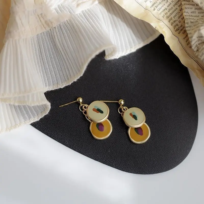 Anti-allergic Oil Painting Earrings for Women 2022 - Image 4