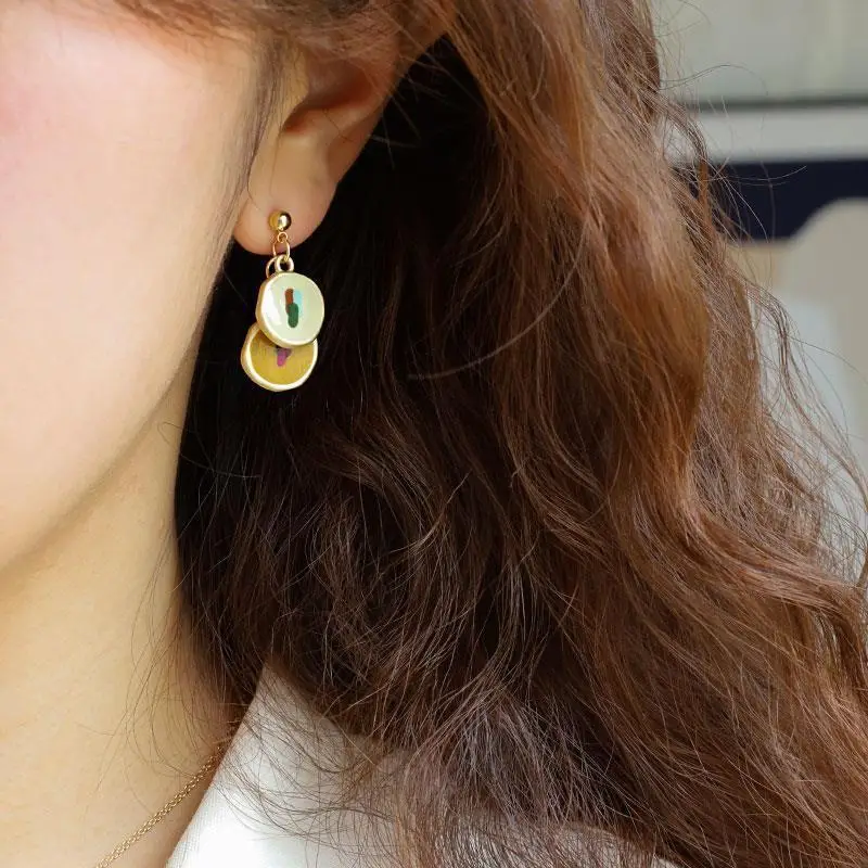 Anti-allergic Oil Painting Earrings for Women 2022 - Image 5