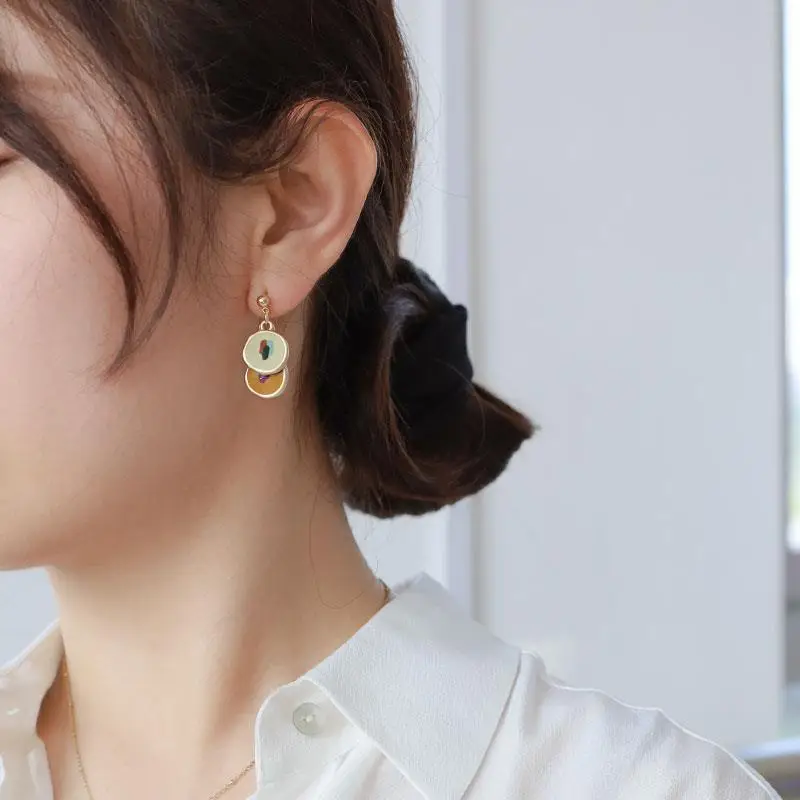 Anti-allergic Oil Painting Earrings for Women 2022 — feature 9