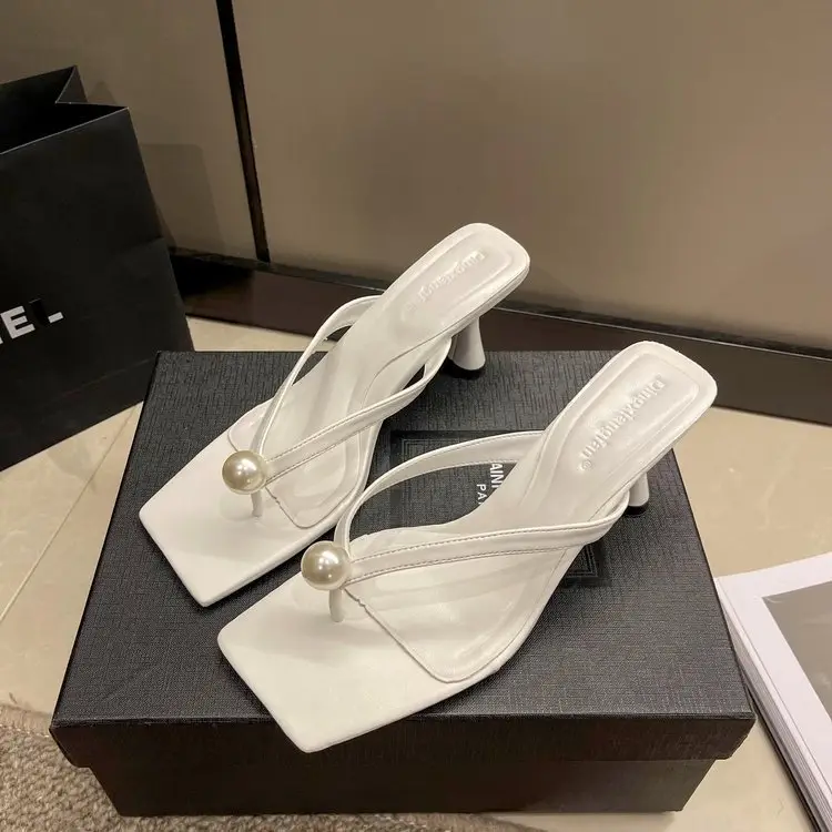 2026 Korean Style Pearl High Heel Slippers for Women — feature 18