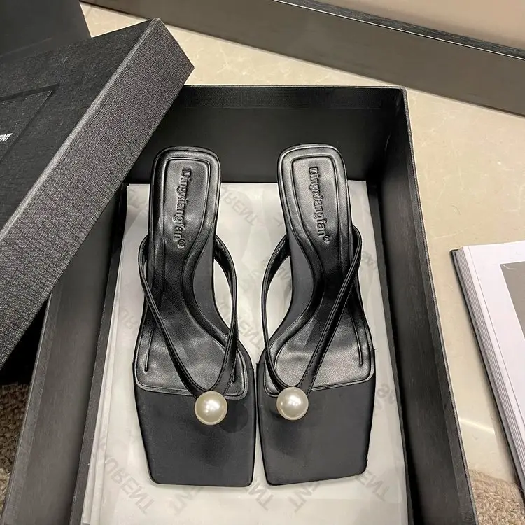 2026 Korean Style Pearl High Heel Slippers for Women — feature 22