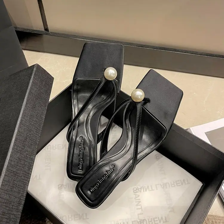 2026 Korean Style Pearl High Heel Slippers for Women — feature 23