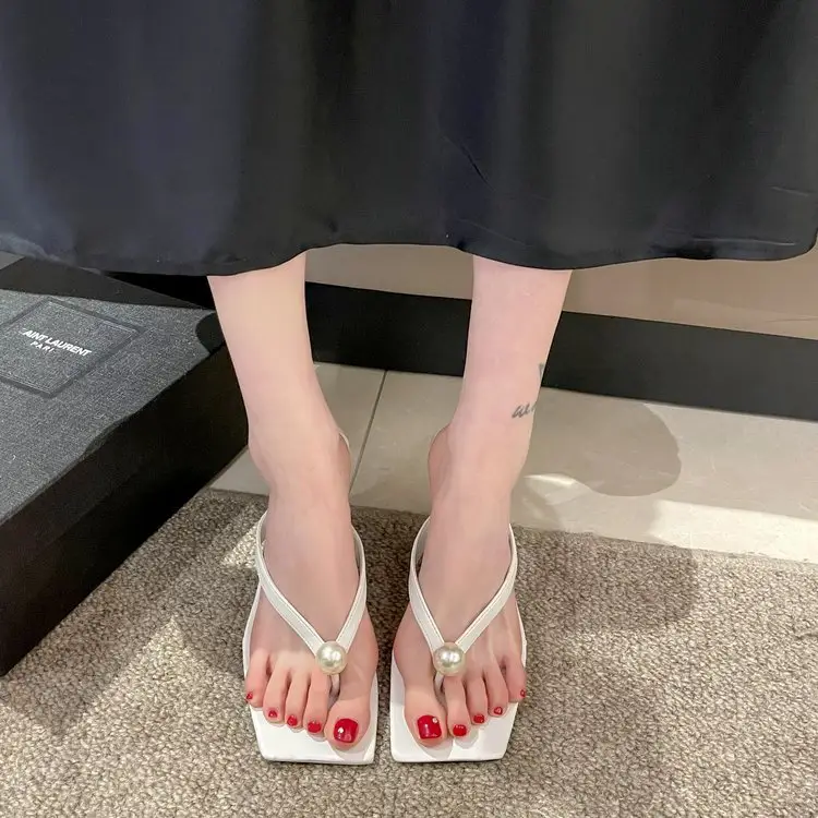2026 Korean Style Pearl High Heel Slippers for Women — feature 6