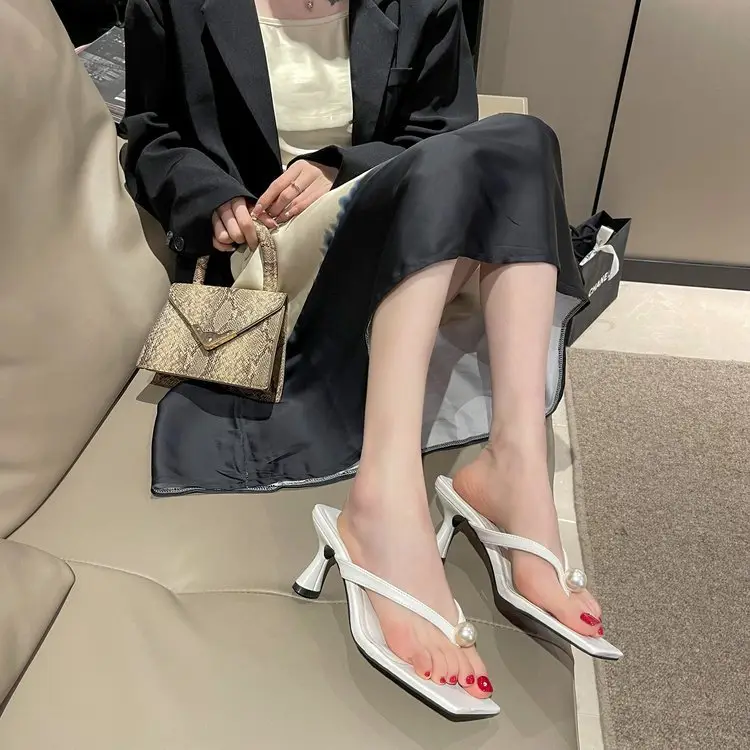 2026 Korean Style Pearl High Heel Slippers for Women — feature 7