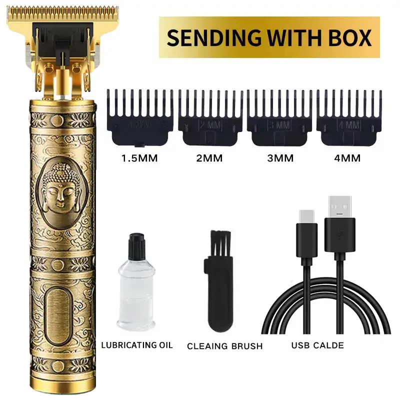 Electric Hair Clipper with 4 Blades & Lubricating Oil - Image 11