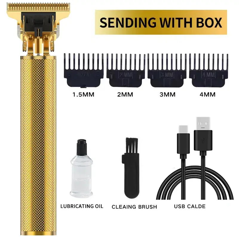 Electric Hair Clipper with 4 Blades & Lubricating Oil - Image 8