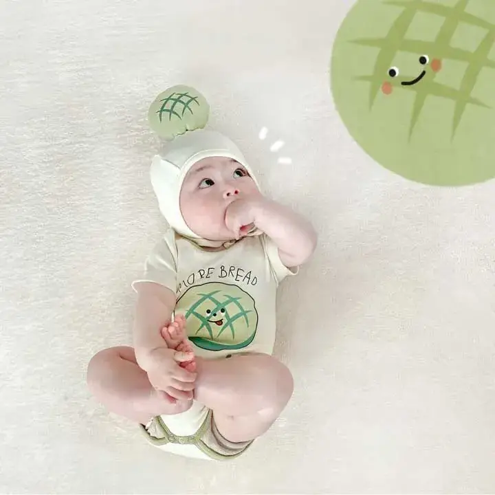 25Pc Korean Style Baby Jumpsuits with Pineapple Print — feature 74