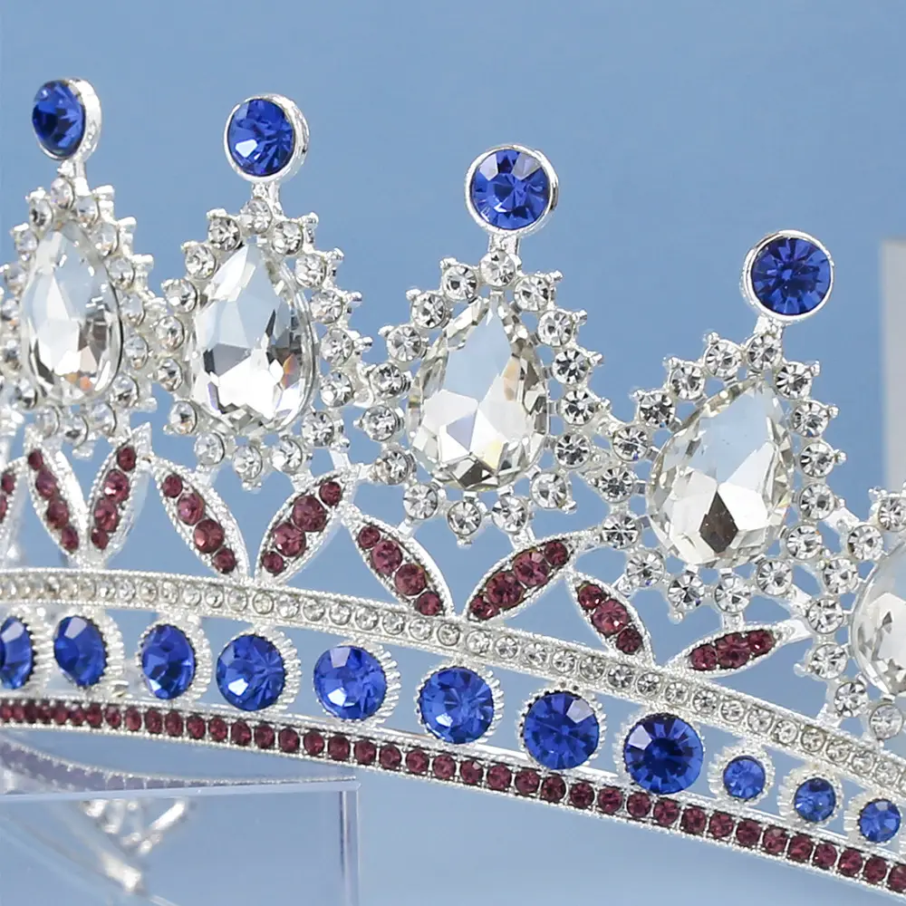 2023 Bridal Crown with Crystal & Red Beads — feature 20