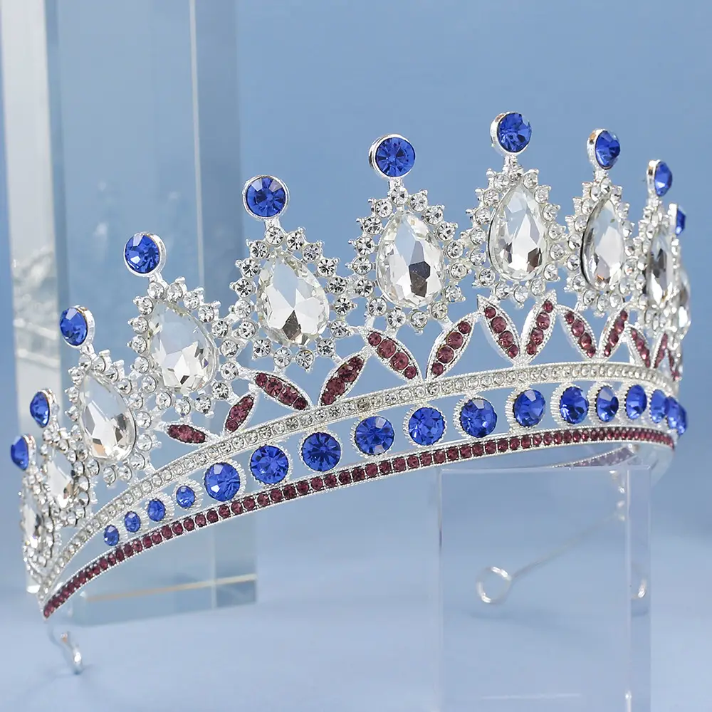 2023 Bridal Crown with Crystal & Red Beads — feature 22