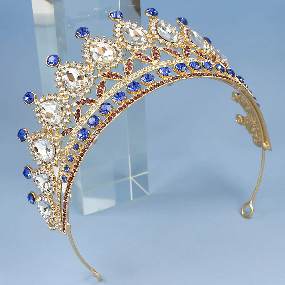 2023 Bridal Crown with Crystal & Red Beads — feature 23