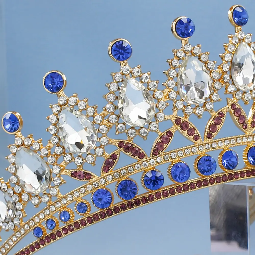 2023 Bridal Crown with Crystal & Red Beads — feature 24