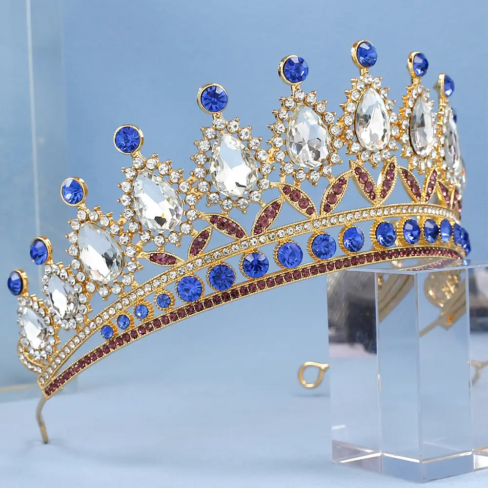 2023 Bridal Crown with Crystal & Red Beads — feature 26