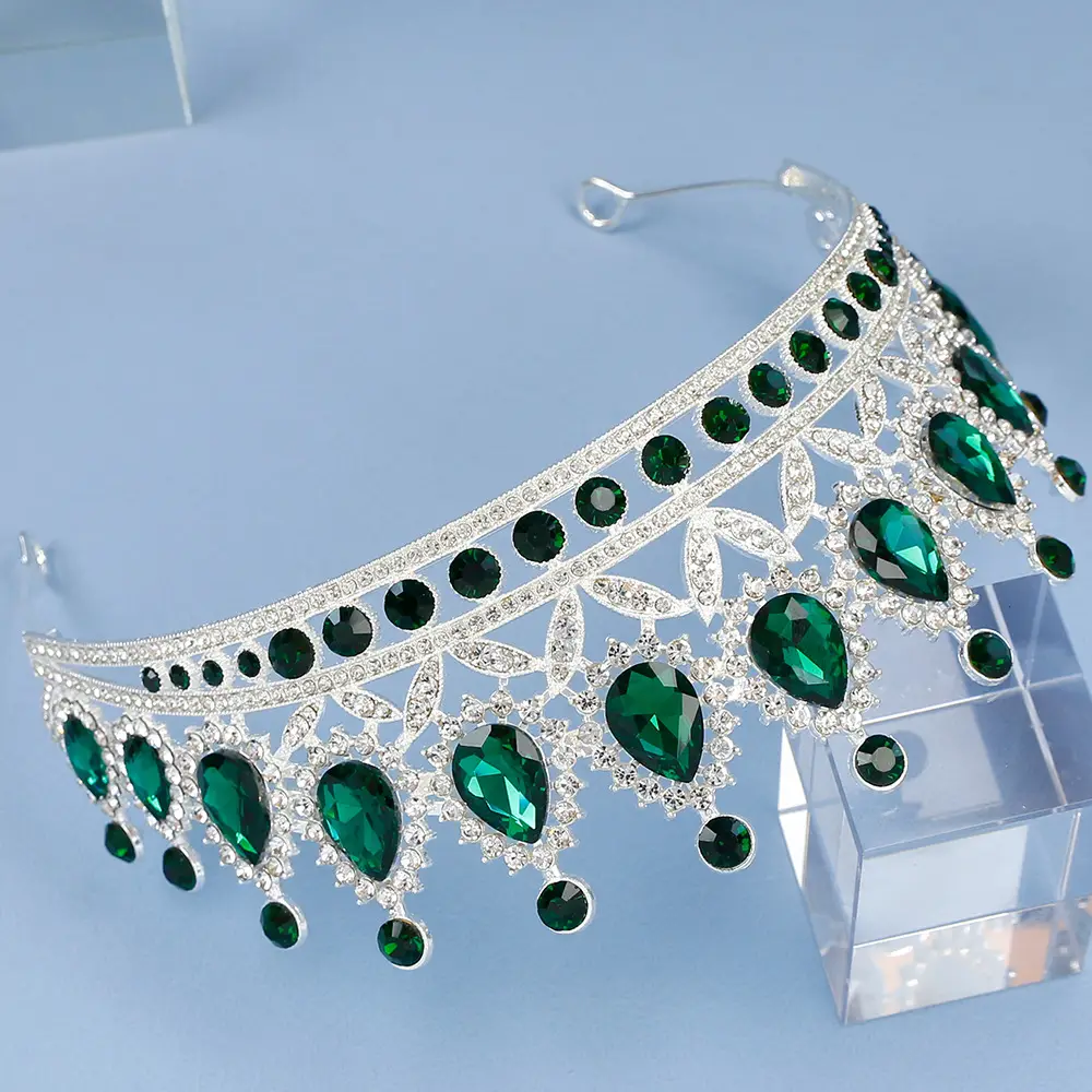 2023 Bridal Crown with Crystal & Red Beads — feature 27