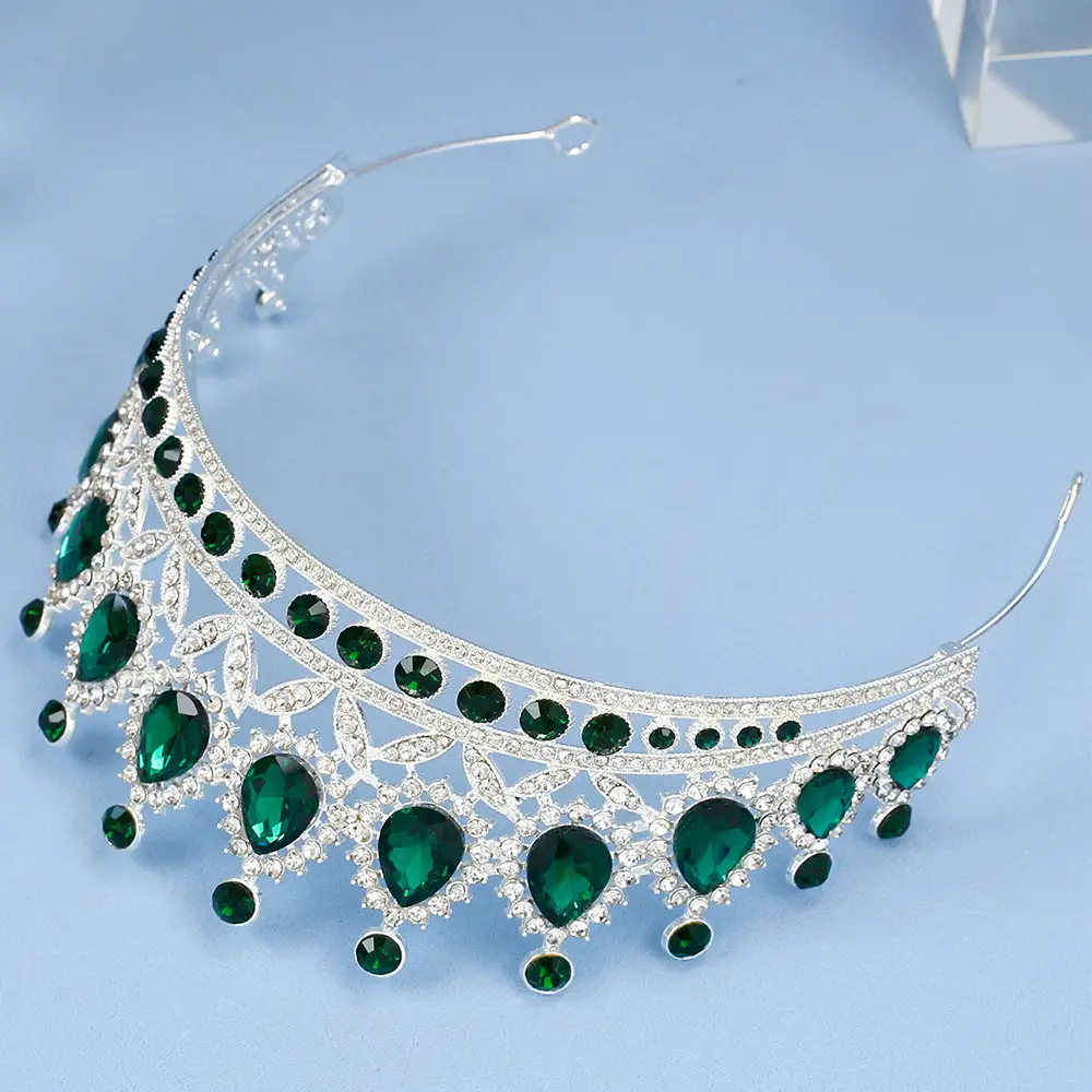 2023 Bridal Crown with Crystal & Red Beads — feature 29