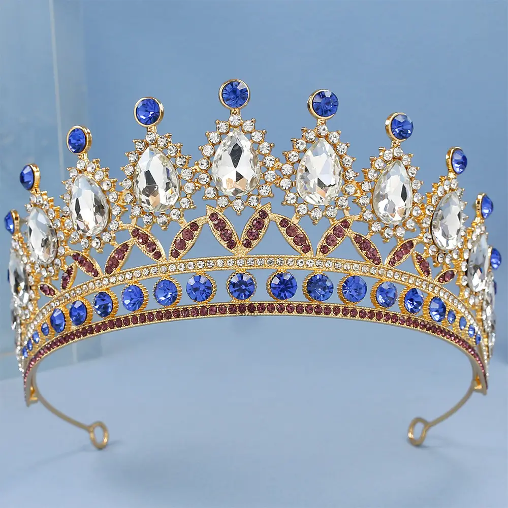 2023 Bridal Crown with Crystal & Red Beads — feature 3