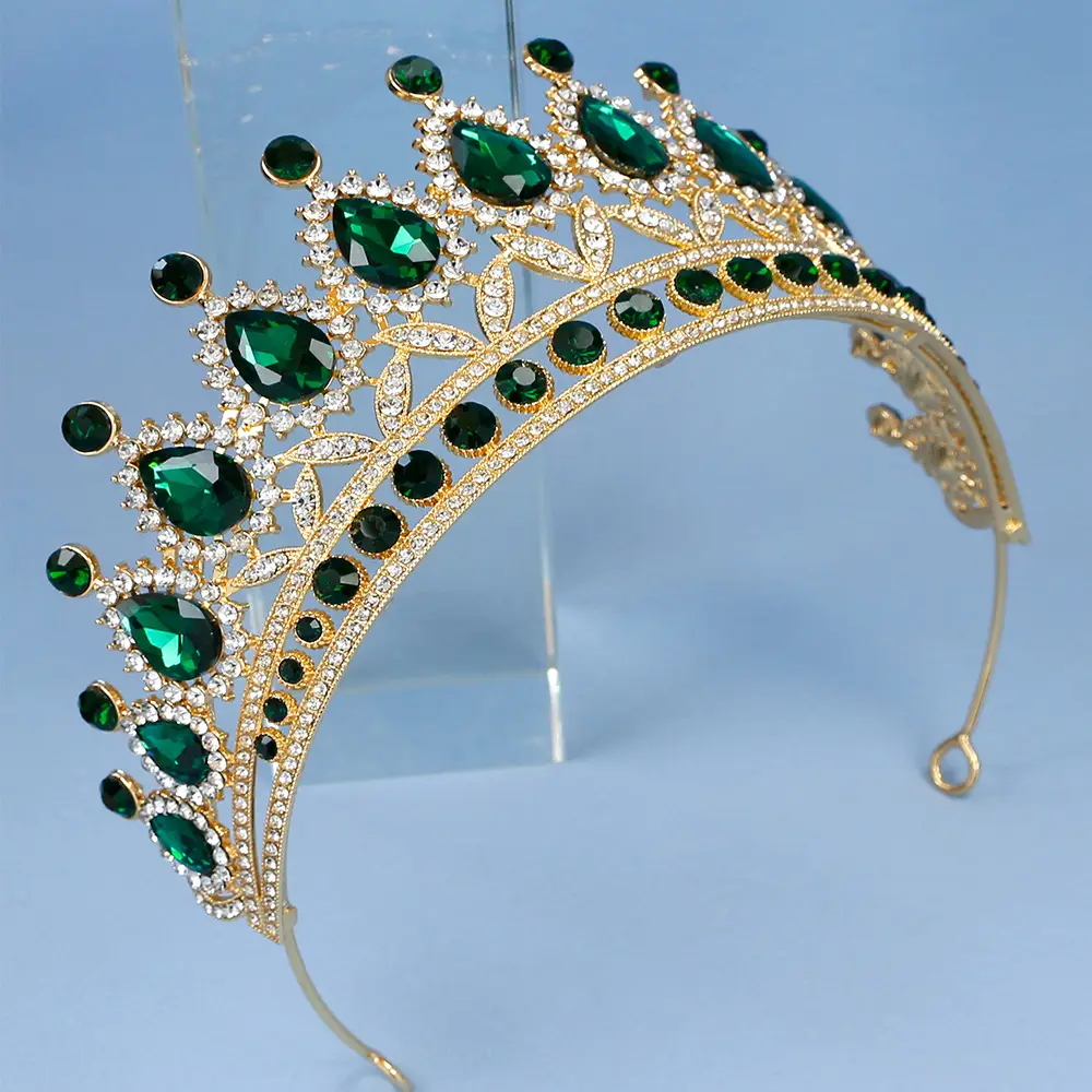 2023 Bridal Crown with Crystal & Red Beads — feature 32