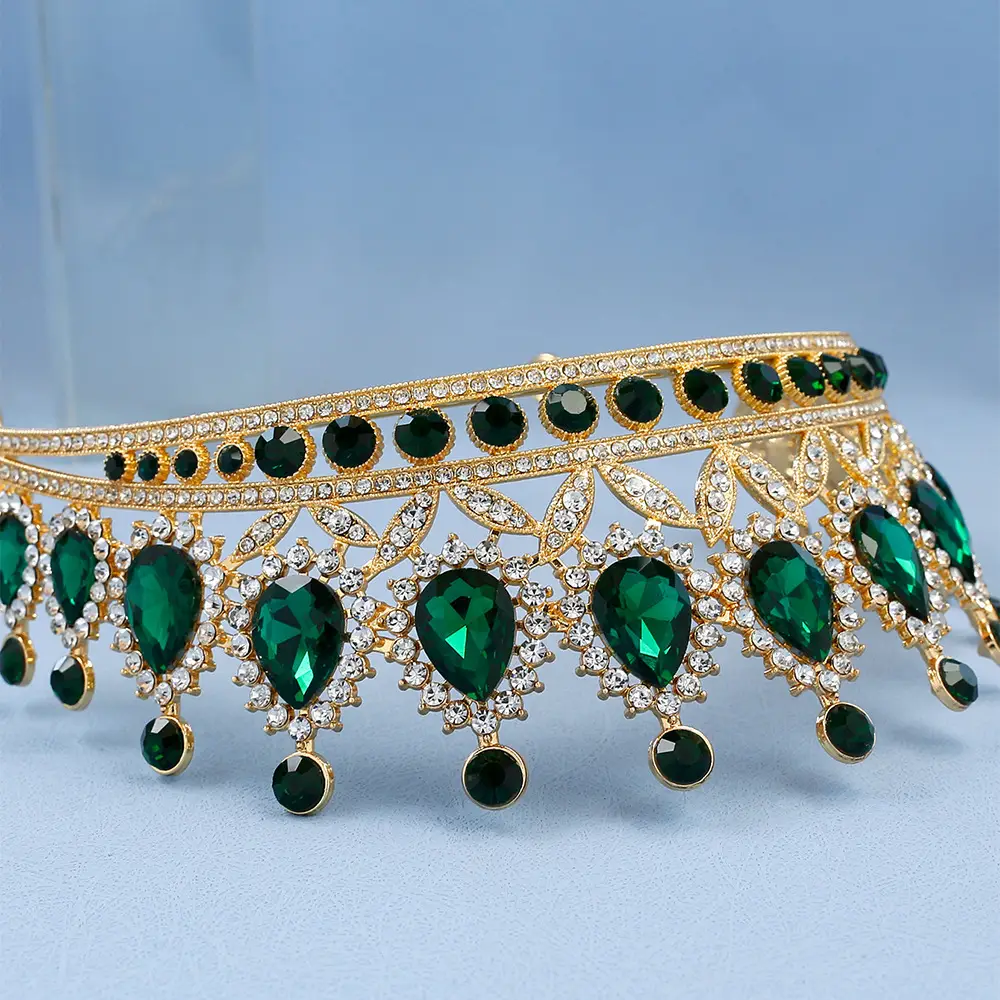 2023 Bridal Crown with Crystal & Red Beads — feature 33