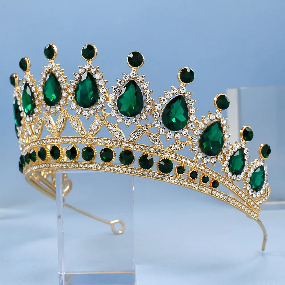 2023 Bridal Crown with Crystal & Red Beads — feature 34