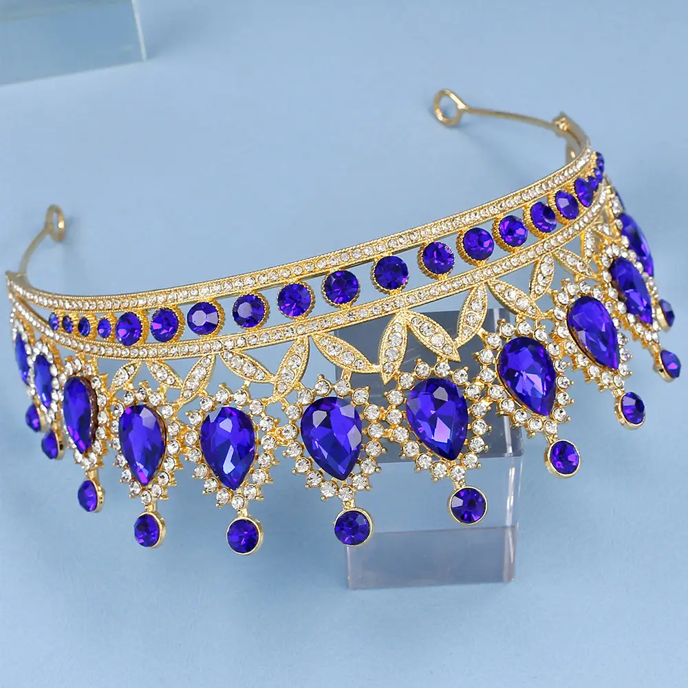 2023 Bridal Crown with Crystal & Red Beads — feature 40