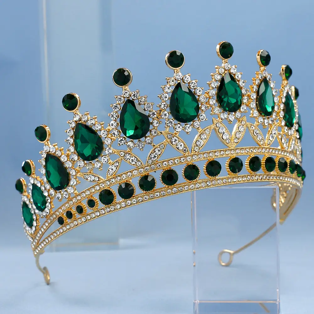 2023 Bridal Crown with Crystal & Red Beads — feature 5
