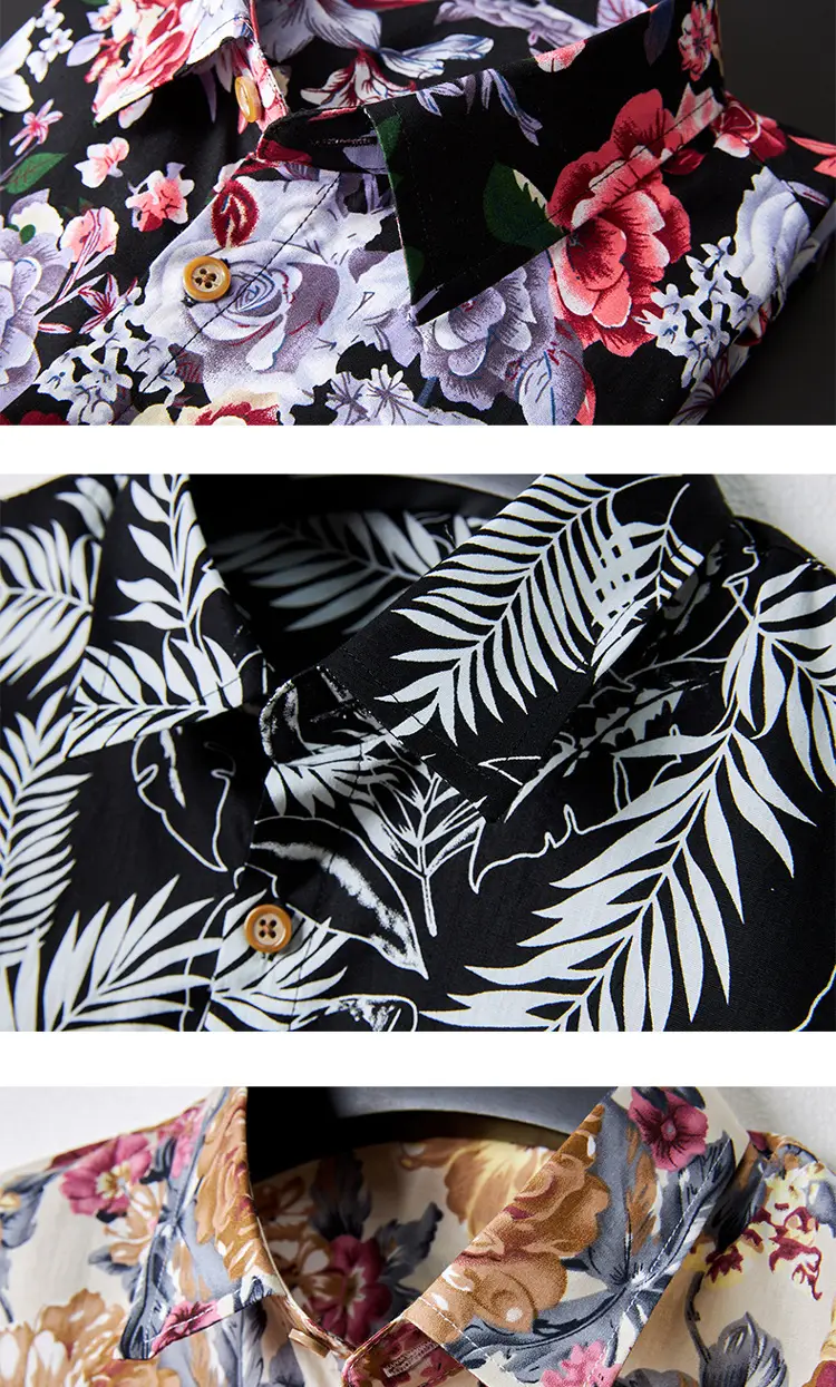 Men's Long Sleeve Floral Shirt 2023 Spring Autumn — feature 16