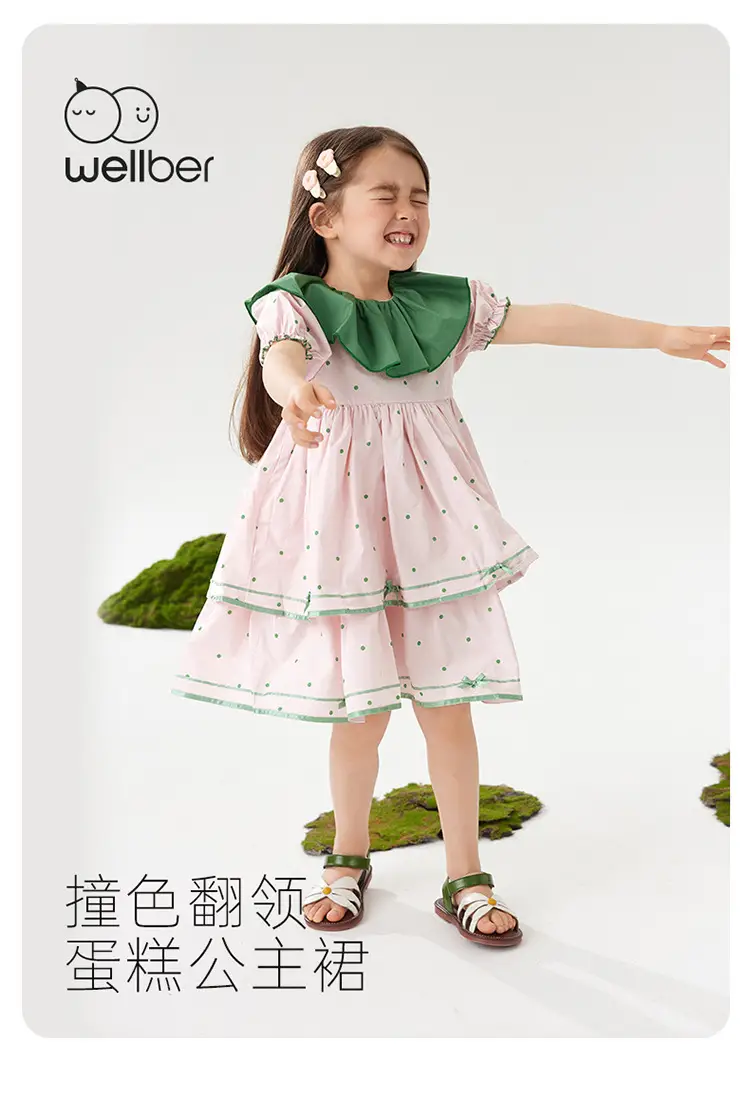 Wilber Girls Skirt Dress Summer Cotton Princess Dress — feature 1