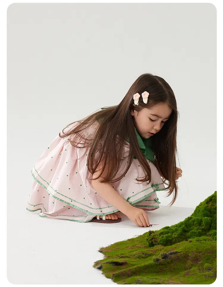 Wilber Girls Skirt Dress Summer Cotton Princess Dress — feature 3