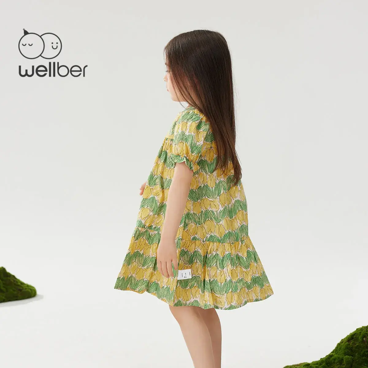 Wilber Girls Skirt Dress Summer Cotton Princess Dress - Image 2