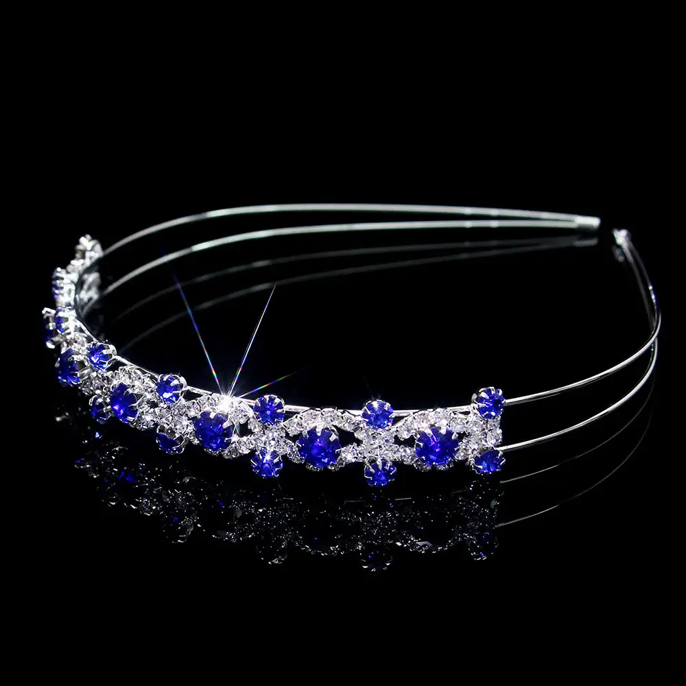 European & American Multi-Layer Pearl Hairband with Rhinestones — feature 14