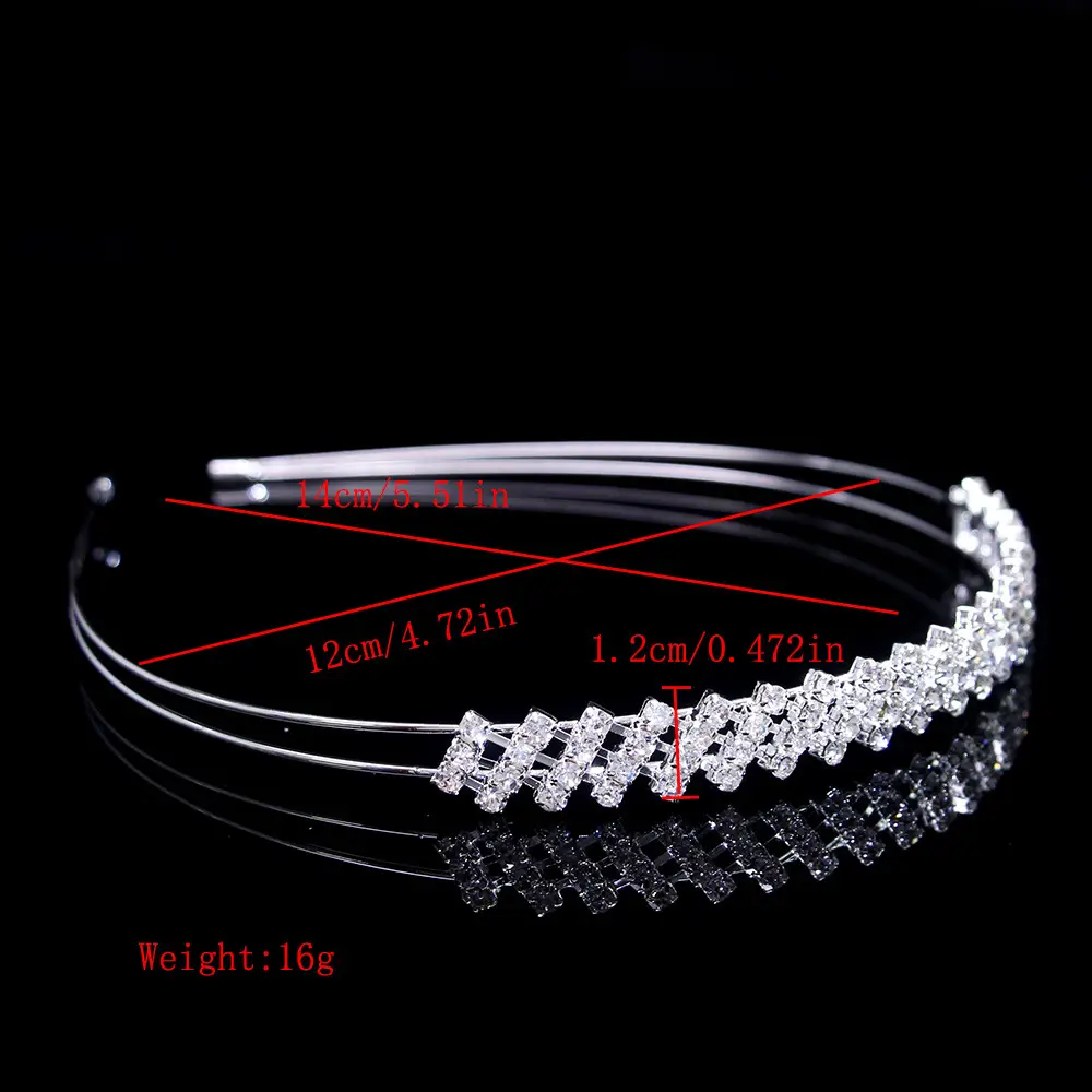 European & American Multi-Layer Pearl Hairband with Rhinestones — feature 21