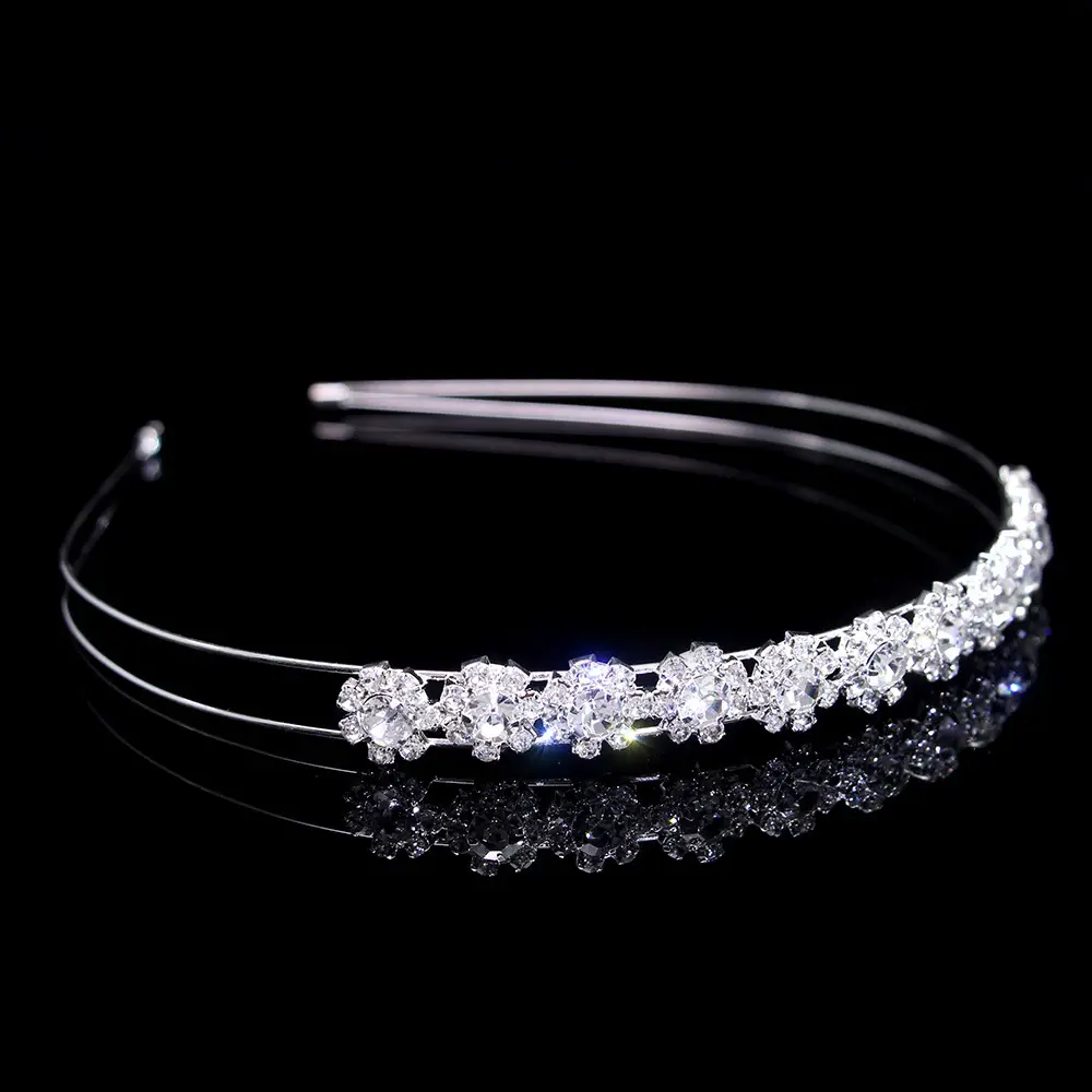 European & American Multi-Layer Pearl Hairband with Rhinestones — feature 26