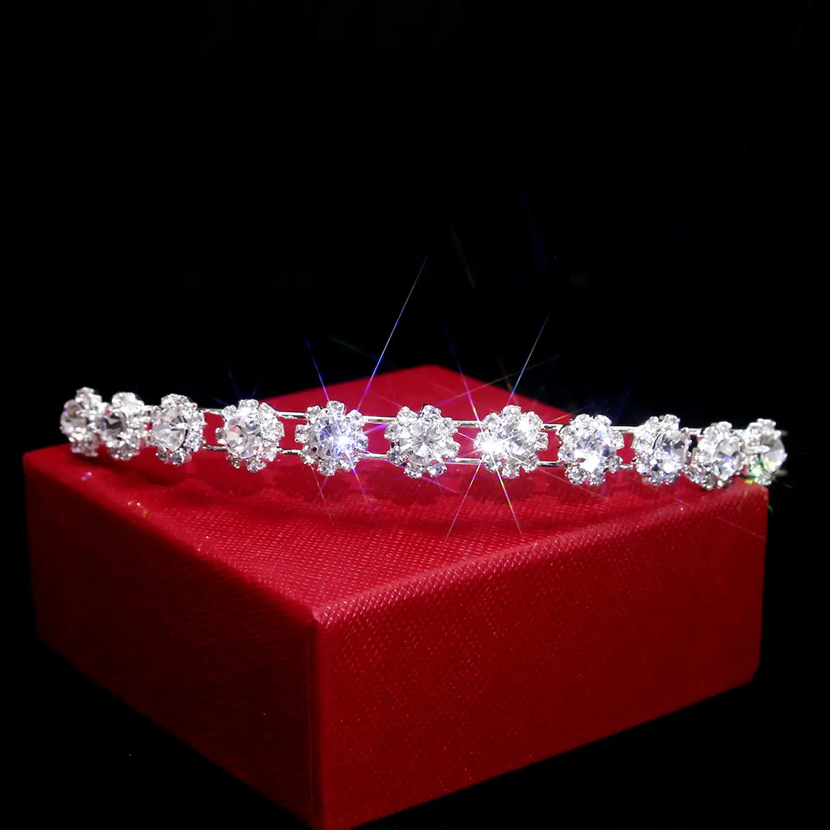 European & American Multi-Layer Pearl Hairband with Rhinestones — feature 27