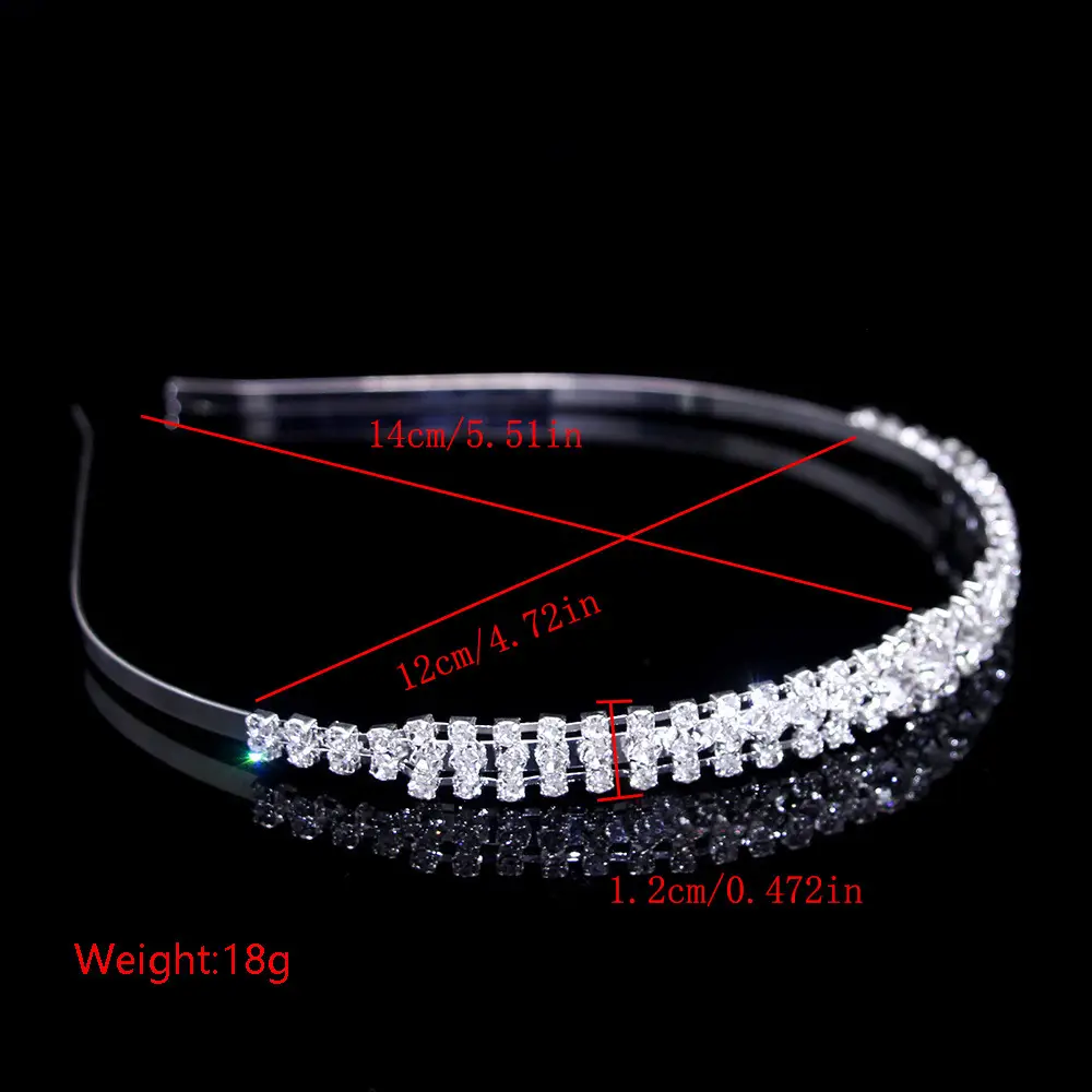 European & American Multi-Layer Pearl Hairband with Rhinestones — feature 29