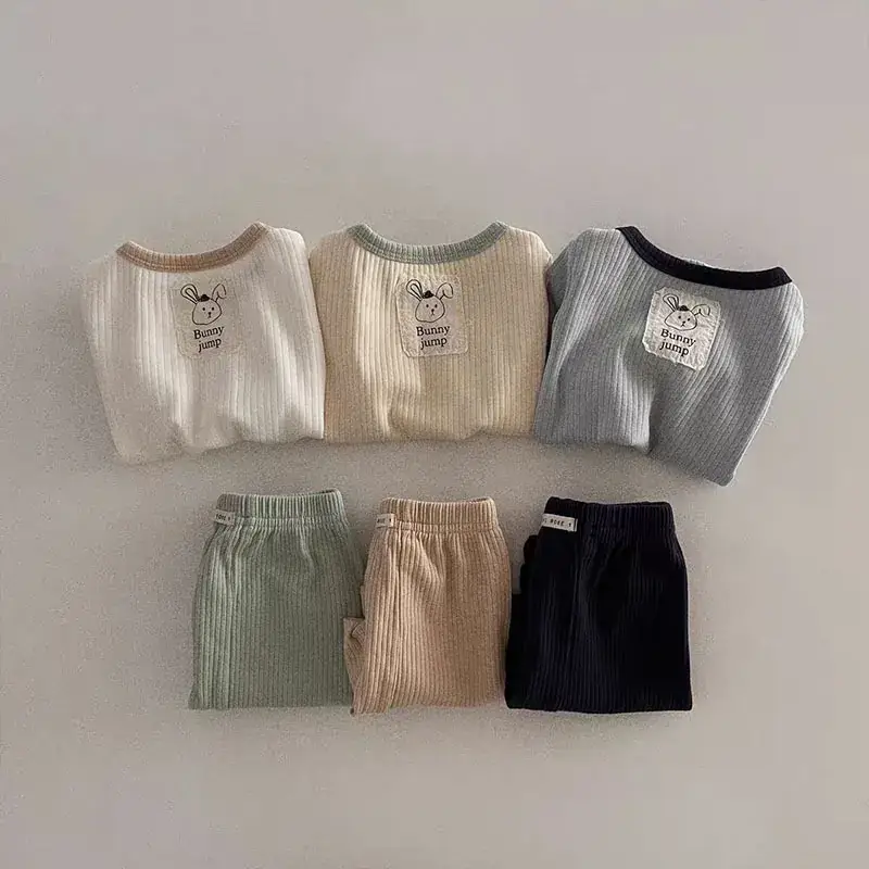 Korean-style Cotton Shorts Set for Boys Girls Summer - Image 3