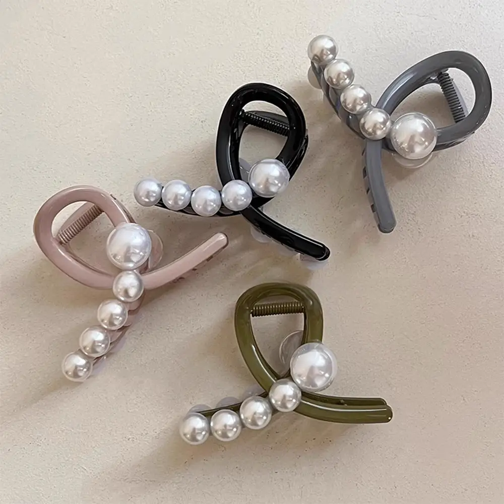 Pearl Clip for Women - Green & White 2023 New - Image 6