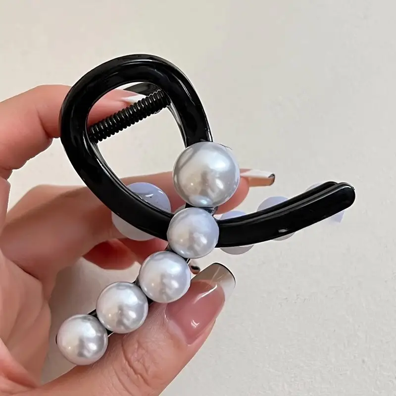 Pearl Clip for Women - Green & White 2023 New - Image 2