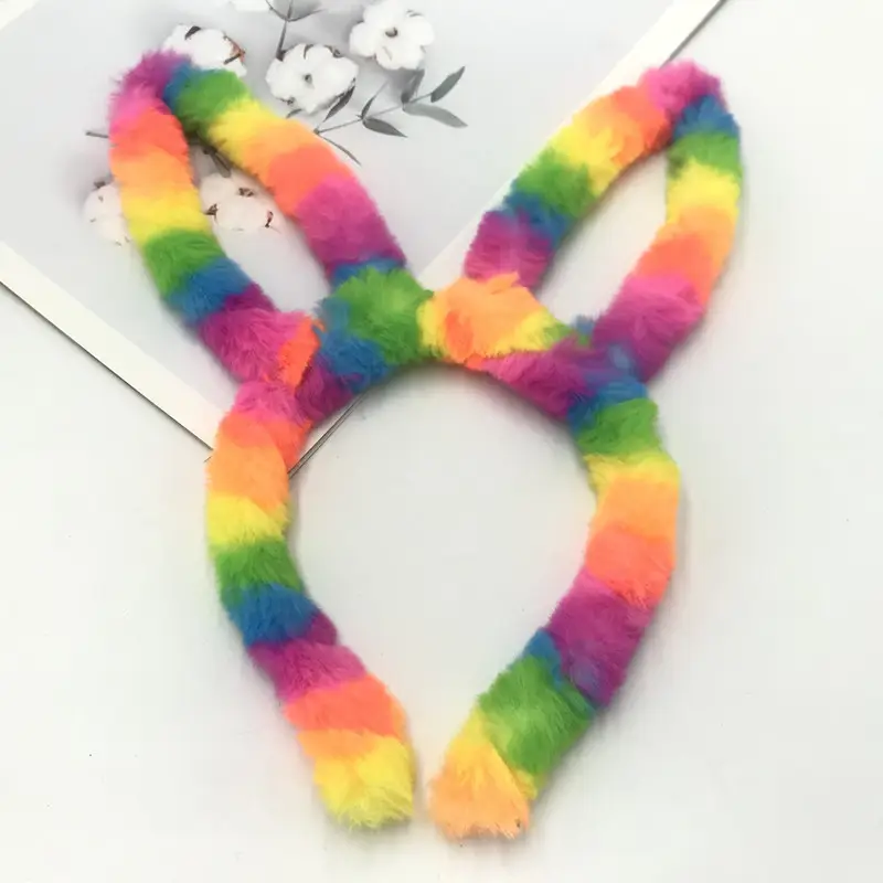 Plush Cat Ear Headband for Women & Kids