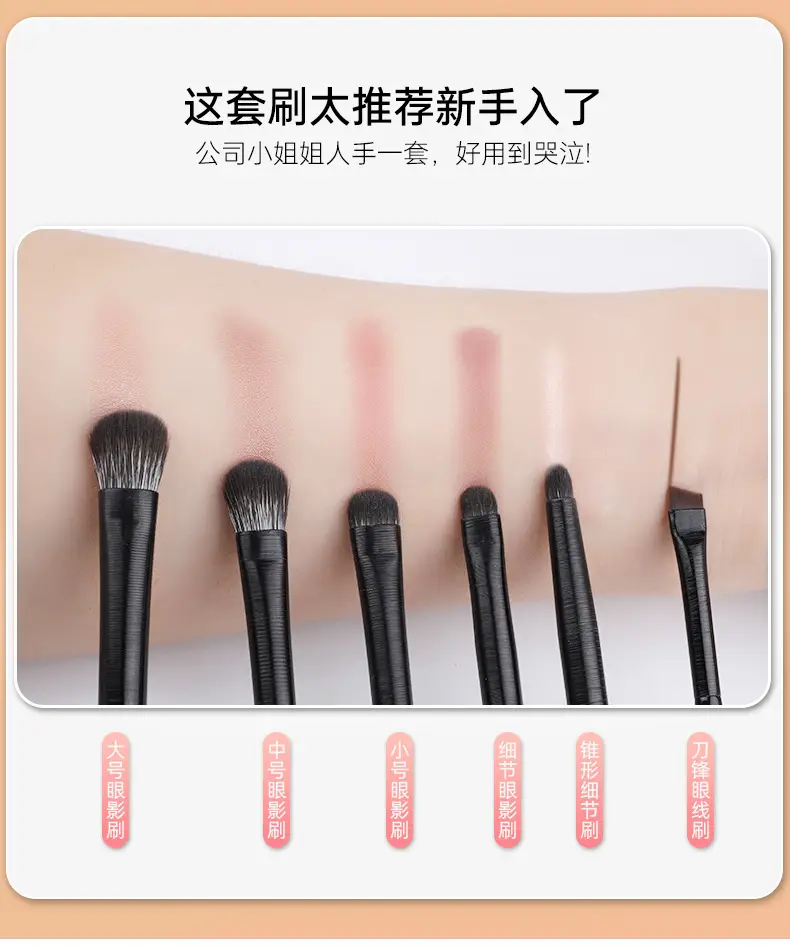 Eye Shadow Brush 6-Piece Set for Beginners — feature 2