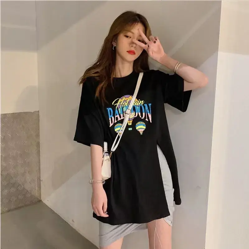 Japanese Style Women's Summer Loose T-Shirt White - Image 4