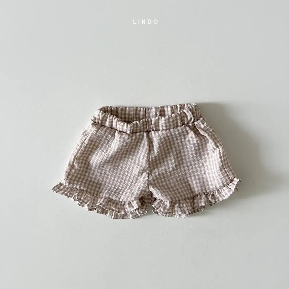 Baby Girl Plaid Sleeveless Vest Shorts Set
