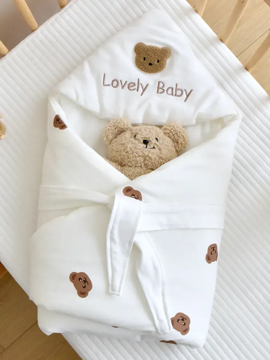 Newborn Baby Quilt Cotton 0-12 Months Cartoon Print - Image 2