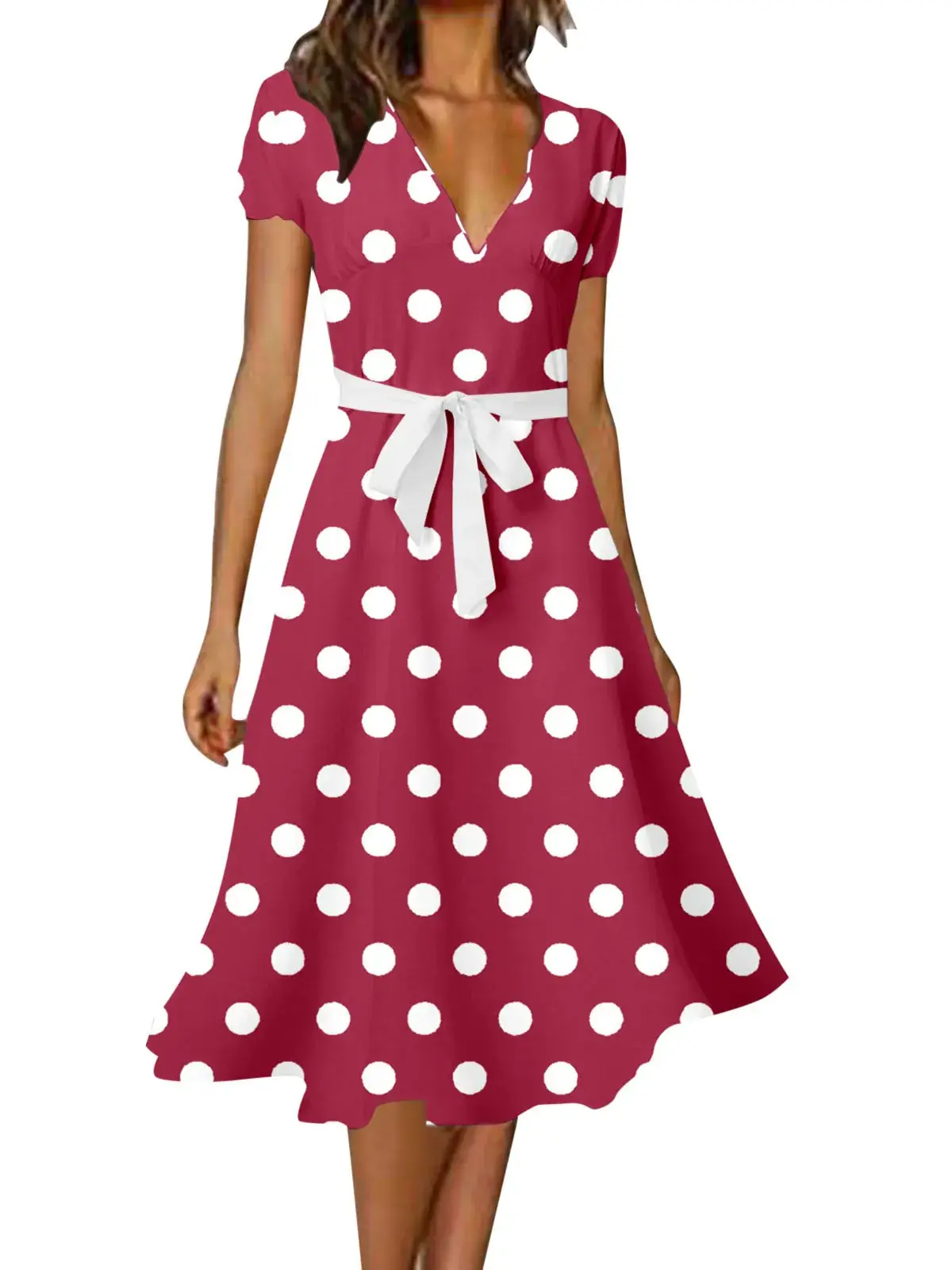 YC1067-Red White Dot